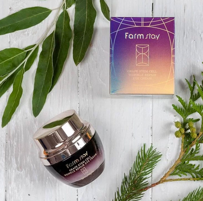 FARMSTAY GRAPE STEM CELL Wrinkle Repair Eye Cream, 50 ml - Image 2
