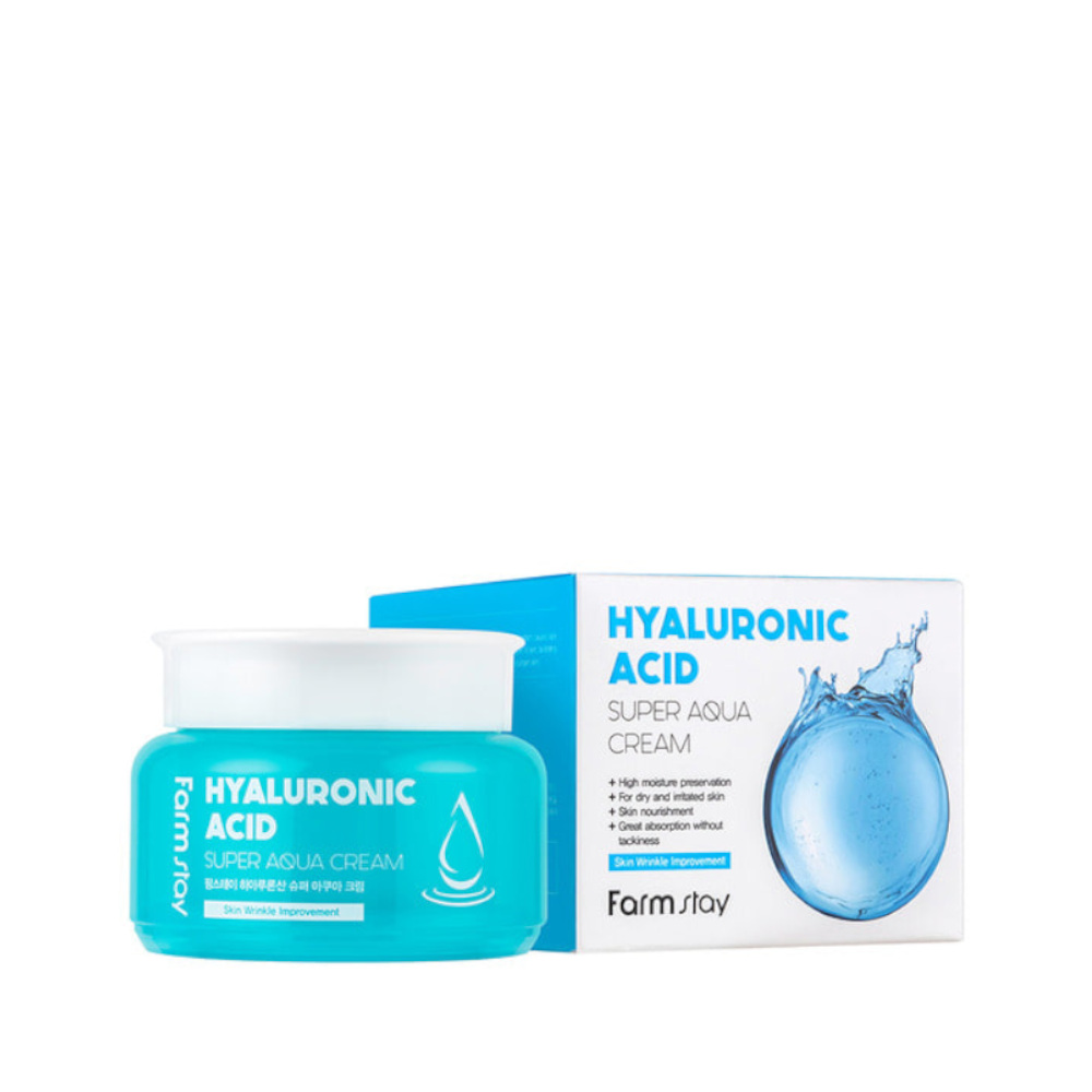 FARMSTAY HYALURONIC ACID SUPER AQUA Cream, 100 ml