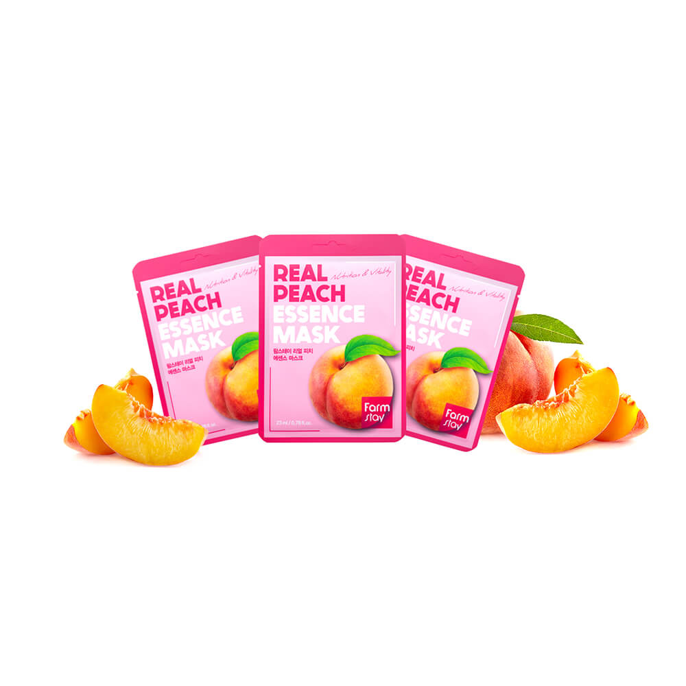 FARMSTAY REAL PEACH Essence Mask, 23 ml - Image 2