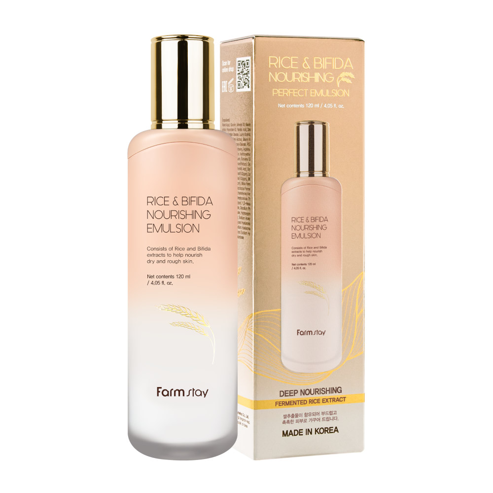 FARMSTAY RICE & BIFIDA Nourishing Emulsion, 120 ml