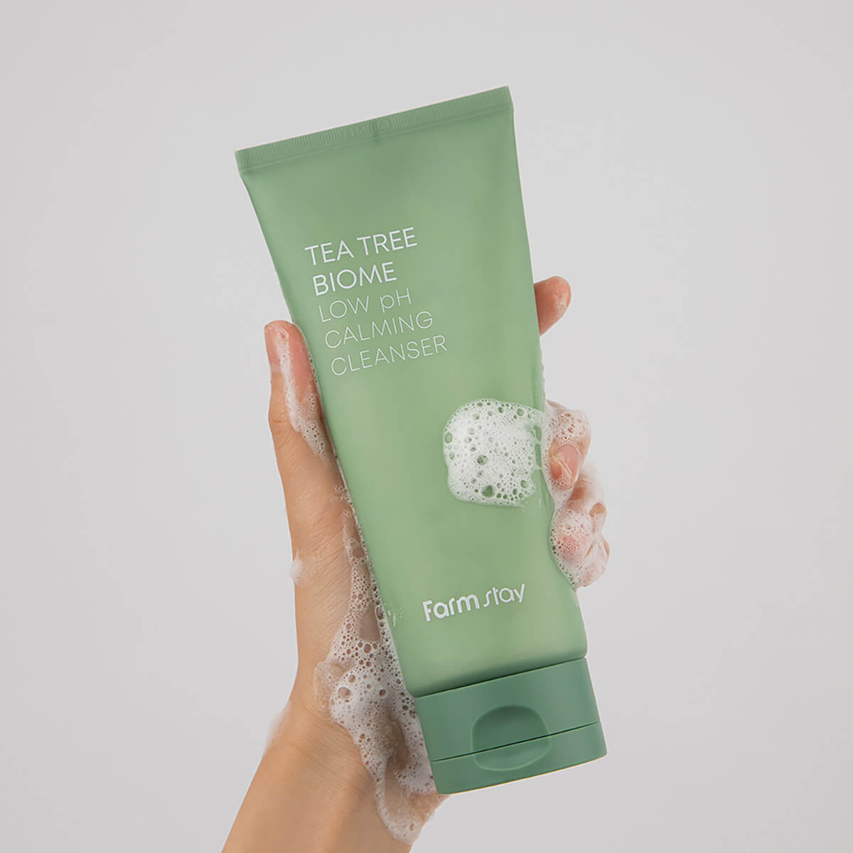 FARMSTAY TEA TREE BIOME Low pH Calming Cleanser, 180 ml - Image 3