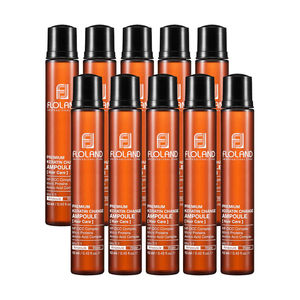FLOLAND Premium Keratin Change Ampoule, 10 x13 ml - Image 2
