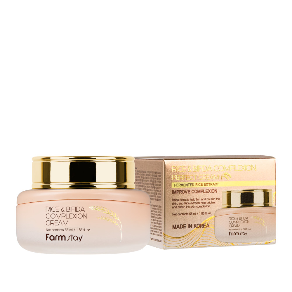 FARMSTAY RICE & BIFIDA Complexion Cream, 55 ml