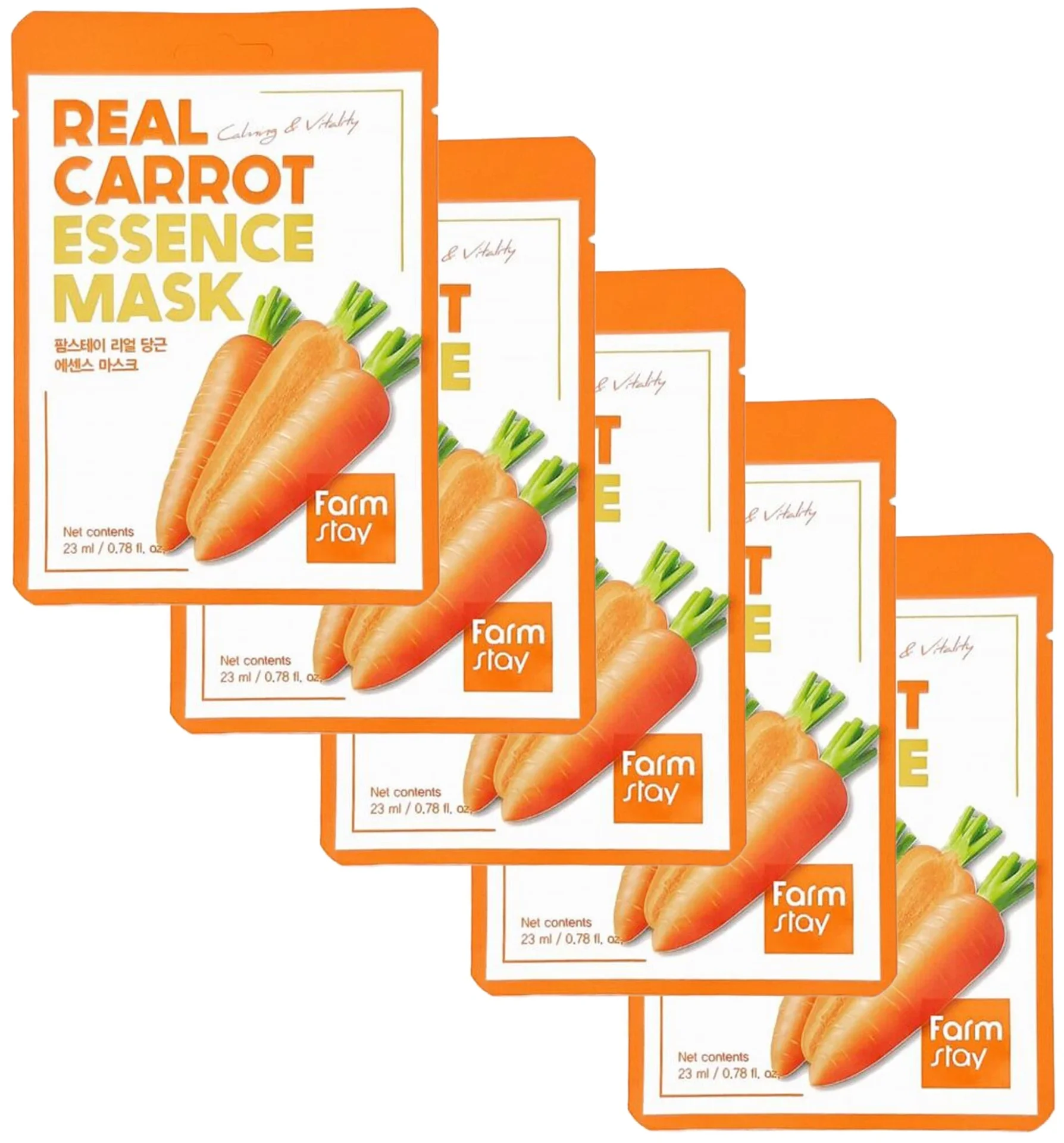 FARMSTAY REAL CARROT Essence Mask, 23 ml - Image 2