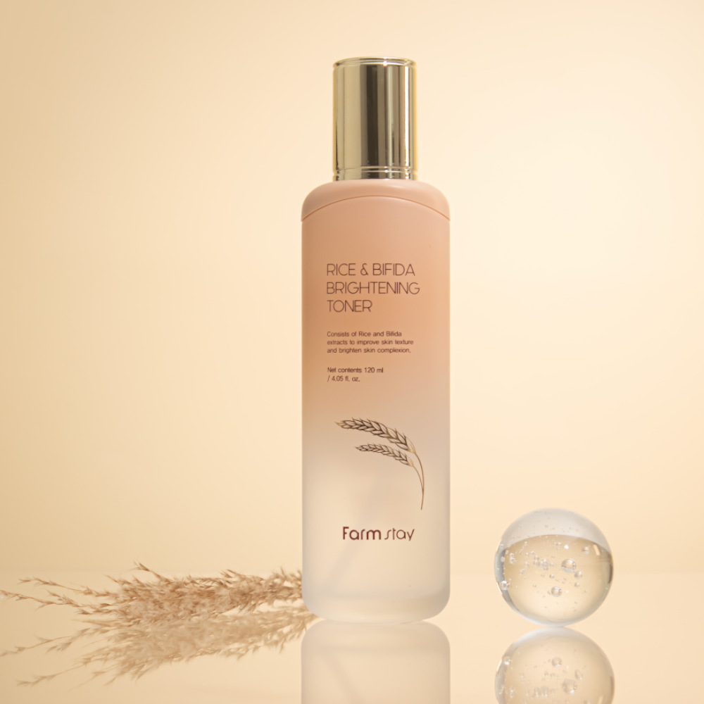 FARMSTAY RICE & BIFIDA Brightening Toner, 120 ml - Image 2