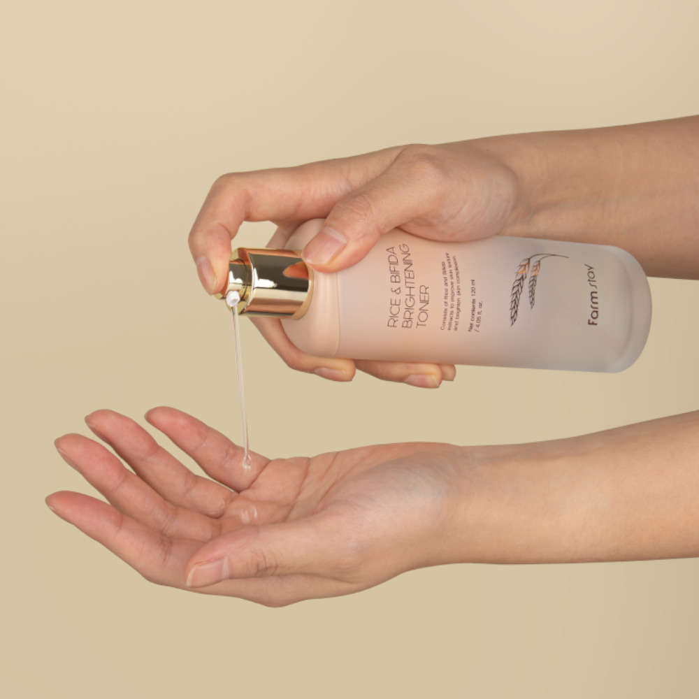 FARMSTAY RICE & BIFIDA Brightening Toner, 120 ml - Image 3