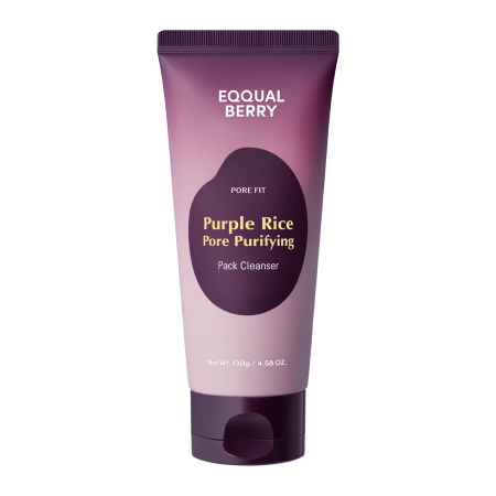 EQQUALBERRY - Purple Rice Pore Purifying Pack Cleanser - Purifying Face Wash - 130g