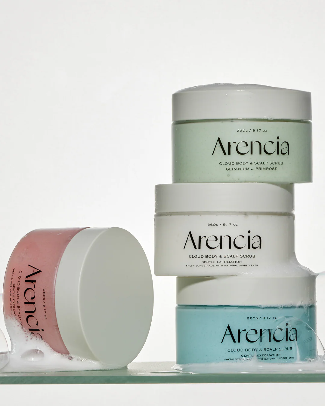 Arencia Fresh Cloud Body & Scalp Scrub White Tea & Neroli 260g - Image 2