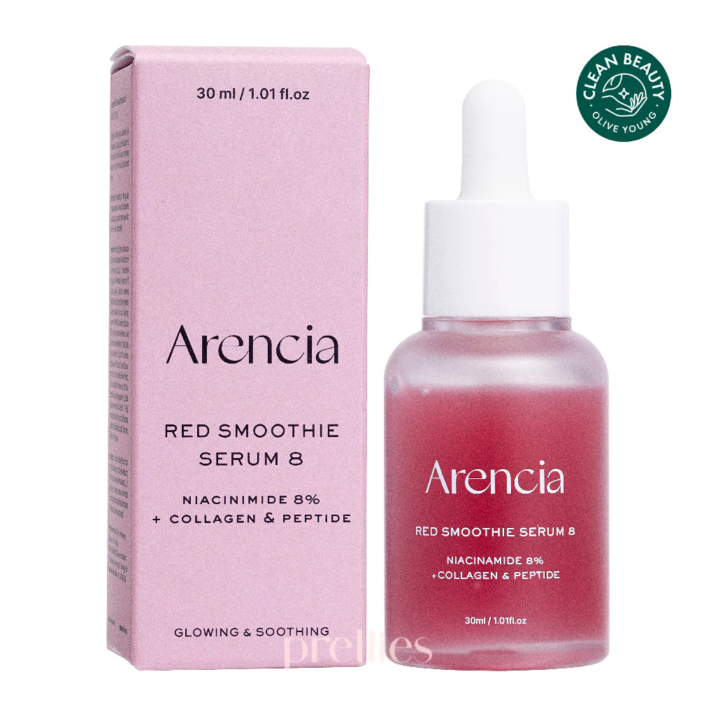 Arencia - Fresh Red Smoothie Serum 8 - Revitalizing Facial Serum - 30ml