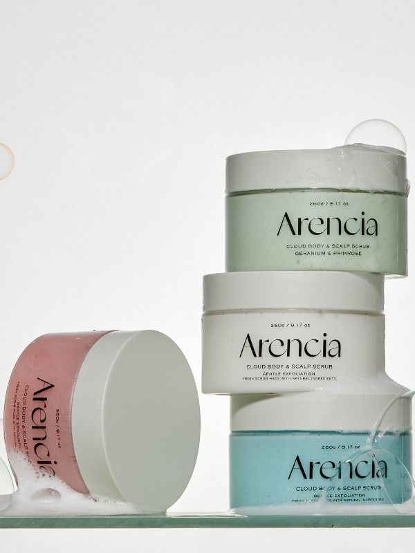 Arencia Fresh Cloud Body & Scalp Scrub French Mint & Lily 260g - Image 2