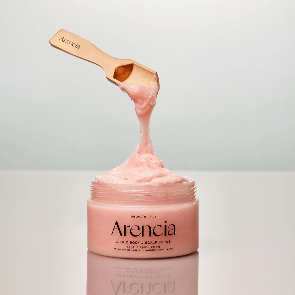 Arencia Fresh Cloud Body & Scalp Scrub Lavender & Pear 260g - Image 3