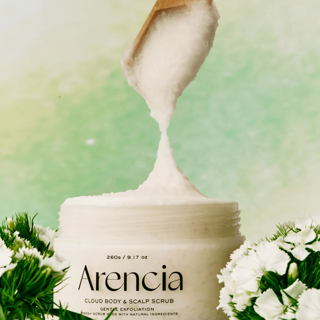 Arencia Fresh Cloud Body & Scalp Scrub White Tea & Neroli 260g - Image 3