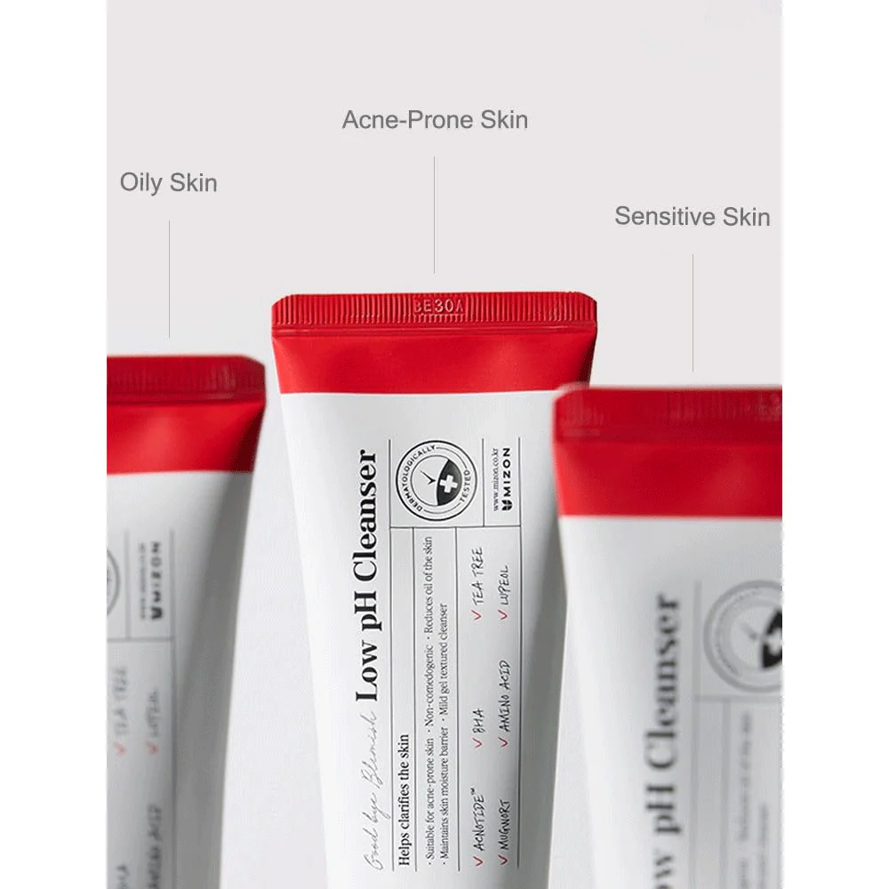 MIZON Good Bye Blemish Low pH Cleanser 180ml - Image 2