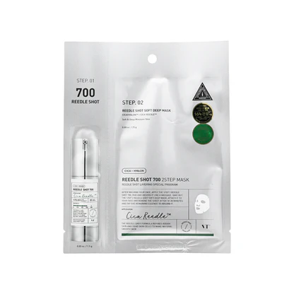 VT Cosmetics - Reedle Shot 700 2Step Mask - Firming Face Mask in a Sheet - 1.5g+25g
