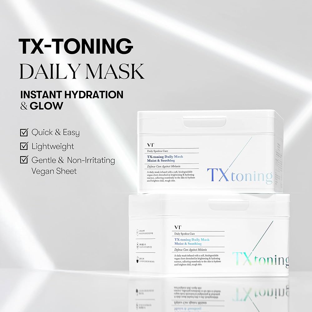 VT Cosmetics - TX-toning Daily Mask - Brightening Face Sheet Mask Set - 30pcs/320g - Image 3