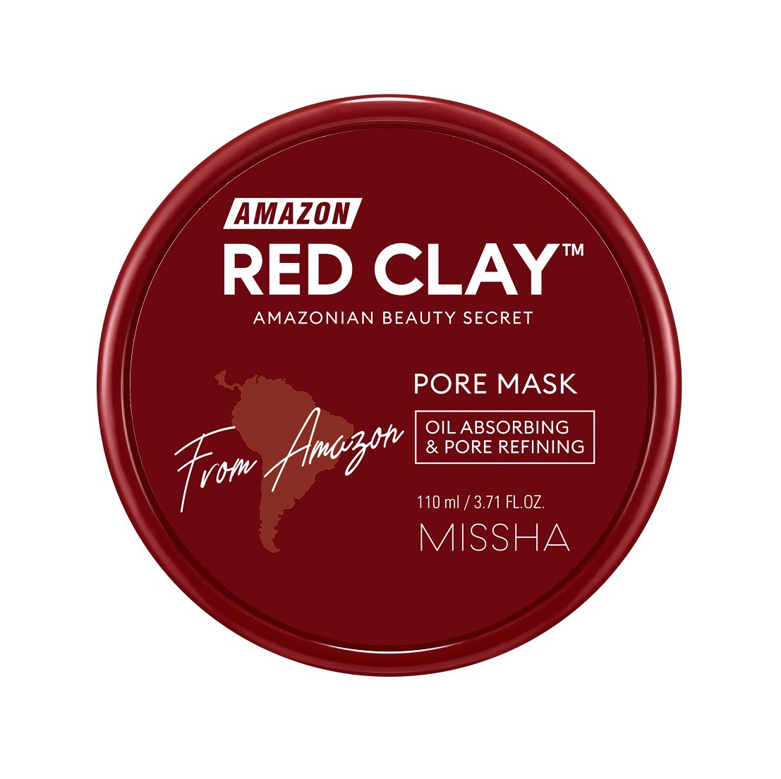 MISSHA Amazon Red Clay Pore Mask 110ml - Image 3