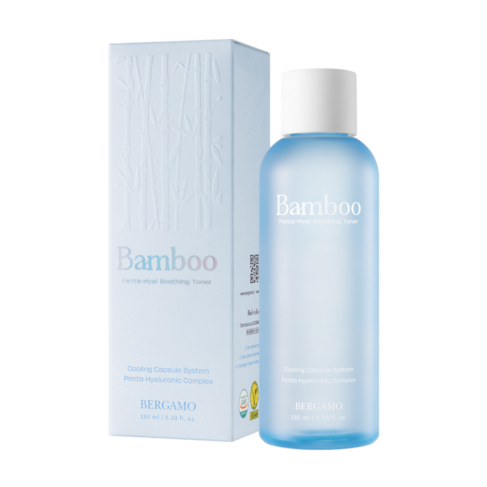 BERGAMO BAMBOO Penta-Hyal Soothing Toner, 180 ml