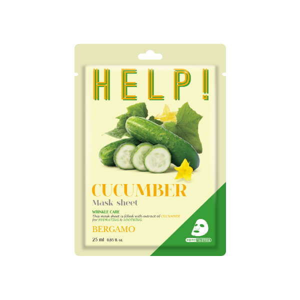 BERGAMO HELP Cucumber Mask, 25 ml