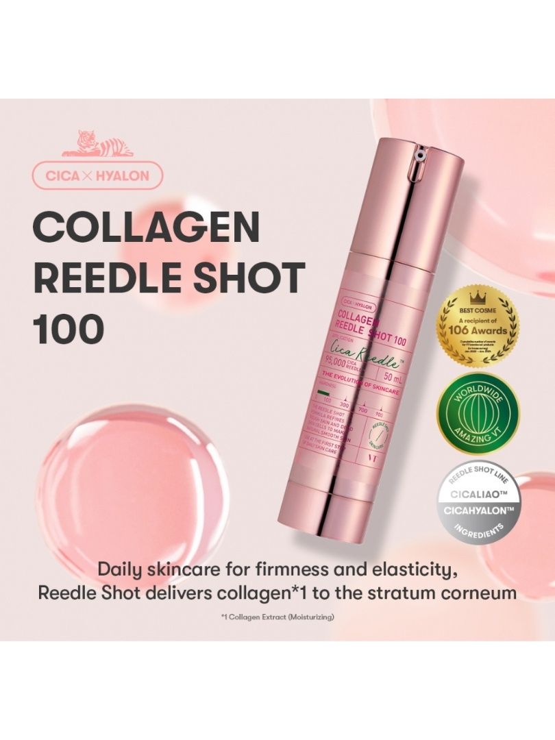 VT Cosmetics - Collagen Reedle Shot 100 - Firming Collagen Serum with Microneedles - 50ml - Image 3