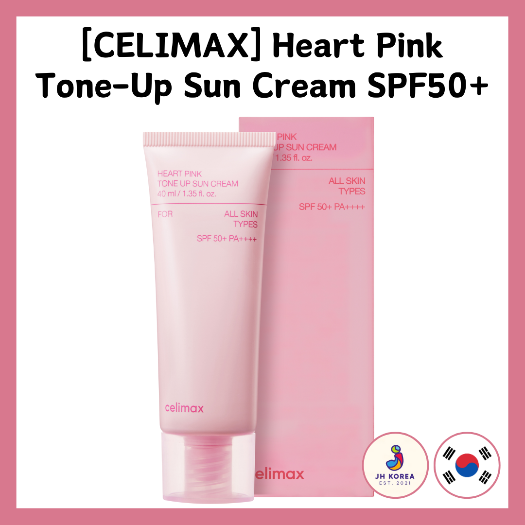 Celimax - Heart Pink Tone Up Sun Cream SPF 50+ PA++++ - Moisturizing Filter Cream - 40ml