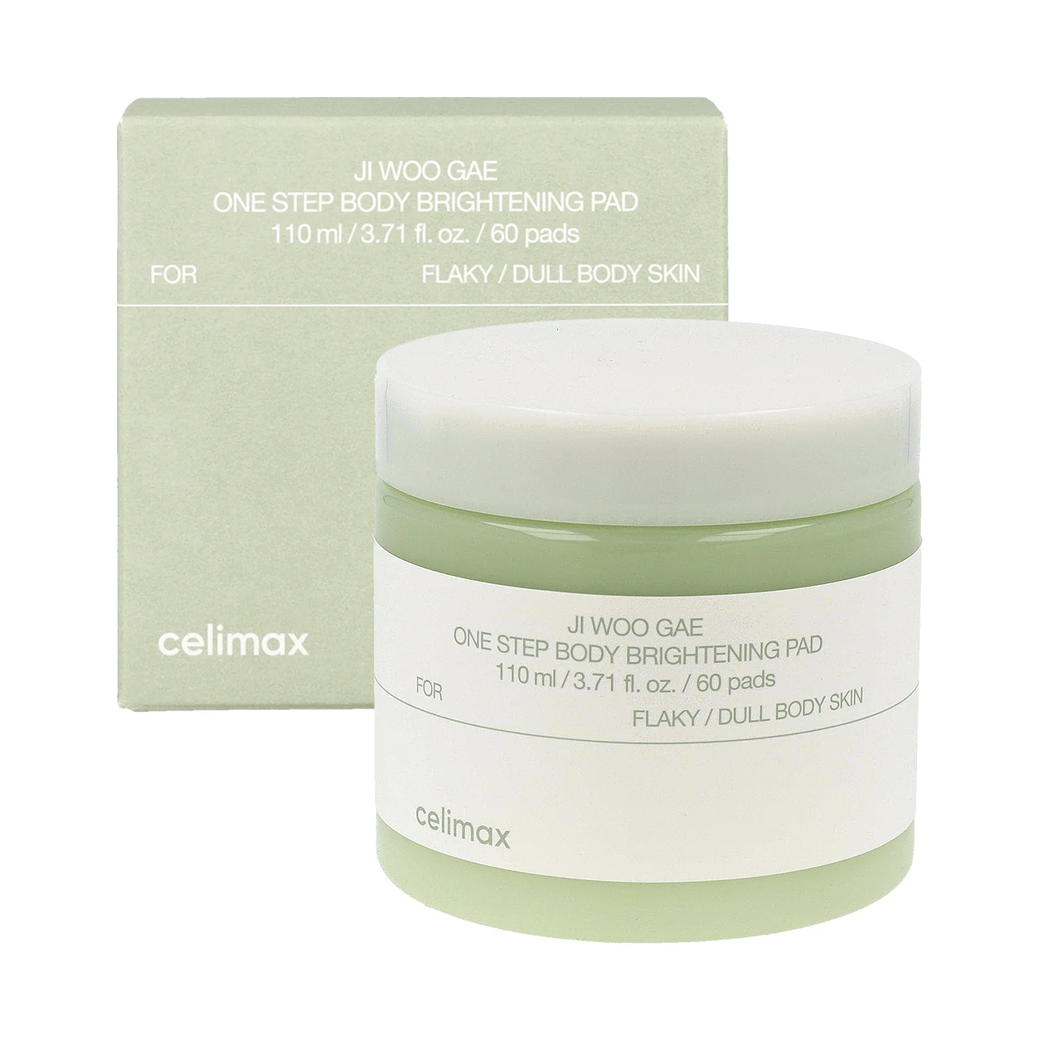 Celimax - Ji.Woo.Gae One Step Body Brightening Pad - Peeling Body Flakes - 60pcs - Image 4