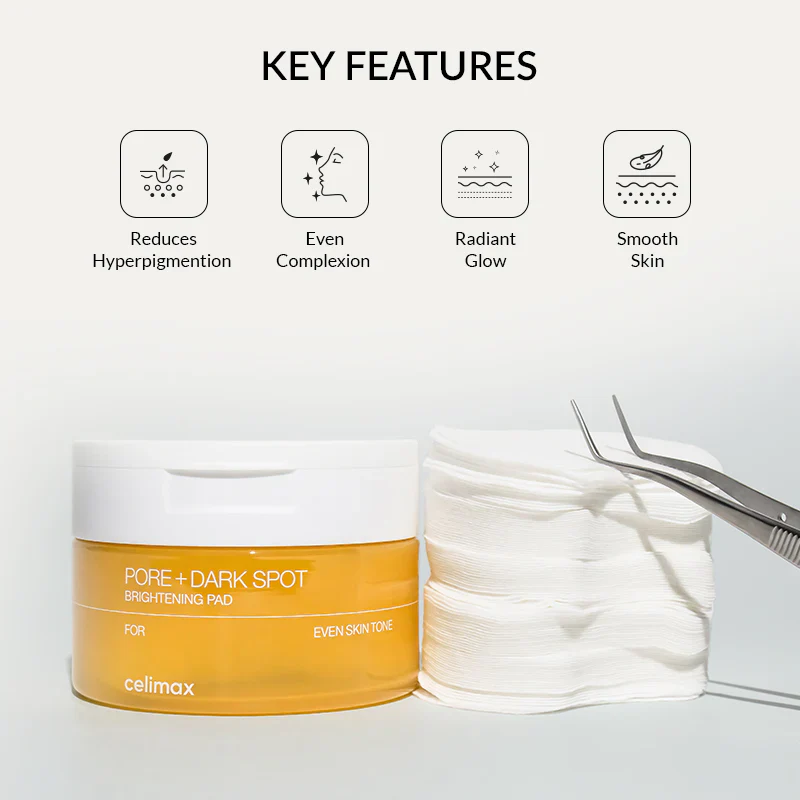 Celimax - Pore+Dark Spot Brightening Pad - Brightening Face Pads - 40pcs. - Image 3