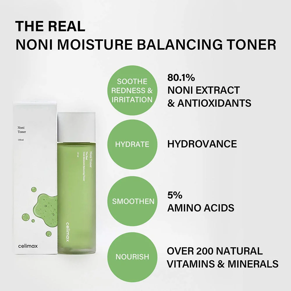 Celimax - The Real Noni Moisture Balancing Toner - 150ml - Image 3
