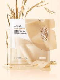 Anua - Rice 70 Glow Collagen Mask - Brightening Sheet mask with Collagen - 38g - Image 3