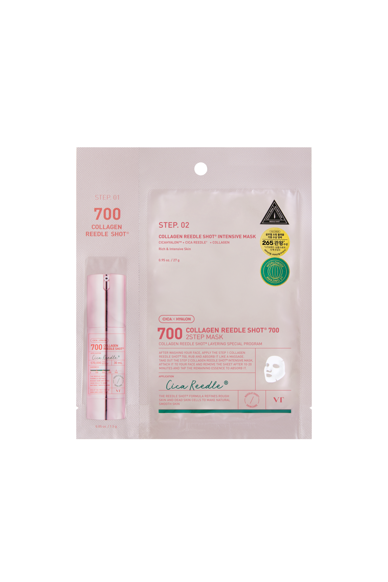 VT COSMETICS Collagen Reedle Shot 700 2-Step Mask
