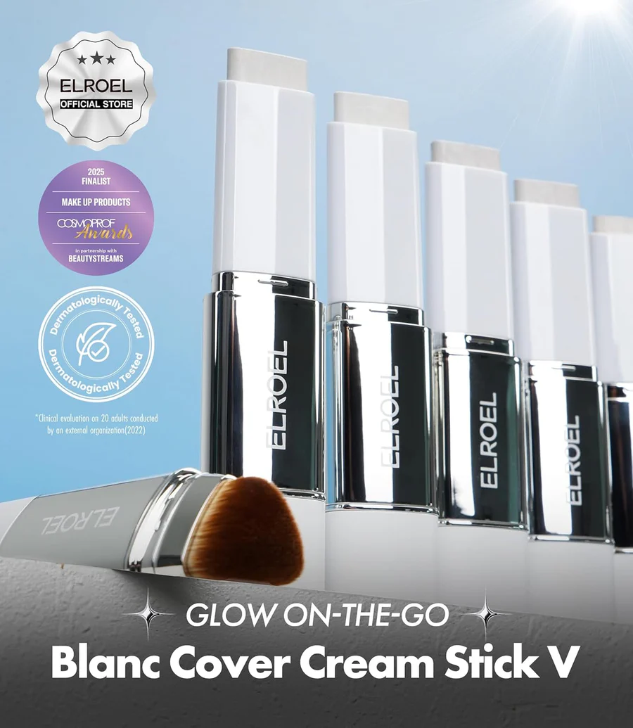 ELROEL – Blanc Cover Cream Stick, V 203 Medium, 13g - Image 2