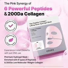 COSRX - Peptide Collagen Glow Hydrogel Mask - 34g x 3pcs - Image 2