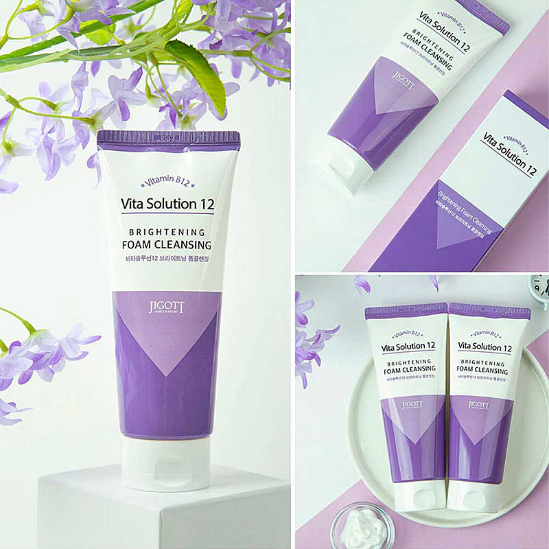 Jigott – Vita Solution 12 Αφρός Καθαρισμού Λάμψης, 180ml - Image 3