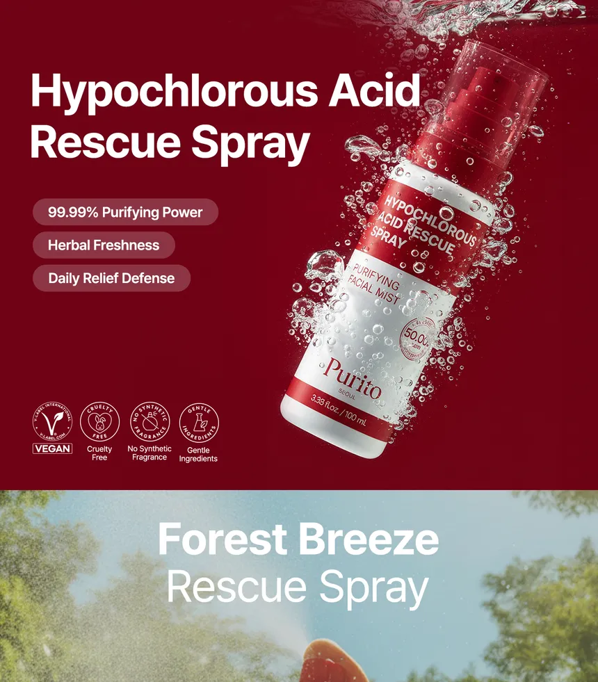 PURITO – Hypochlorous Acid Rescue Spray, 100ml - Image 2