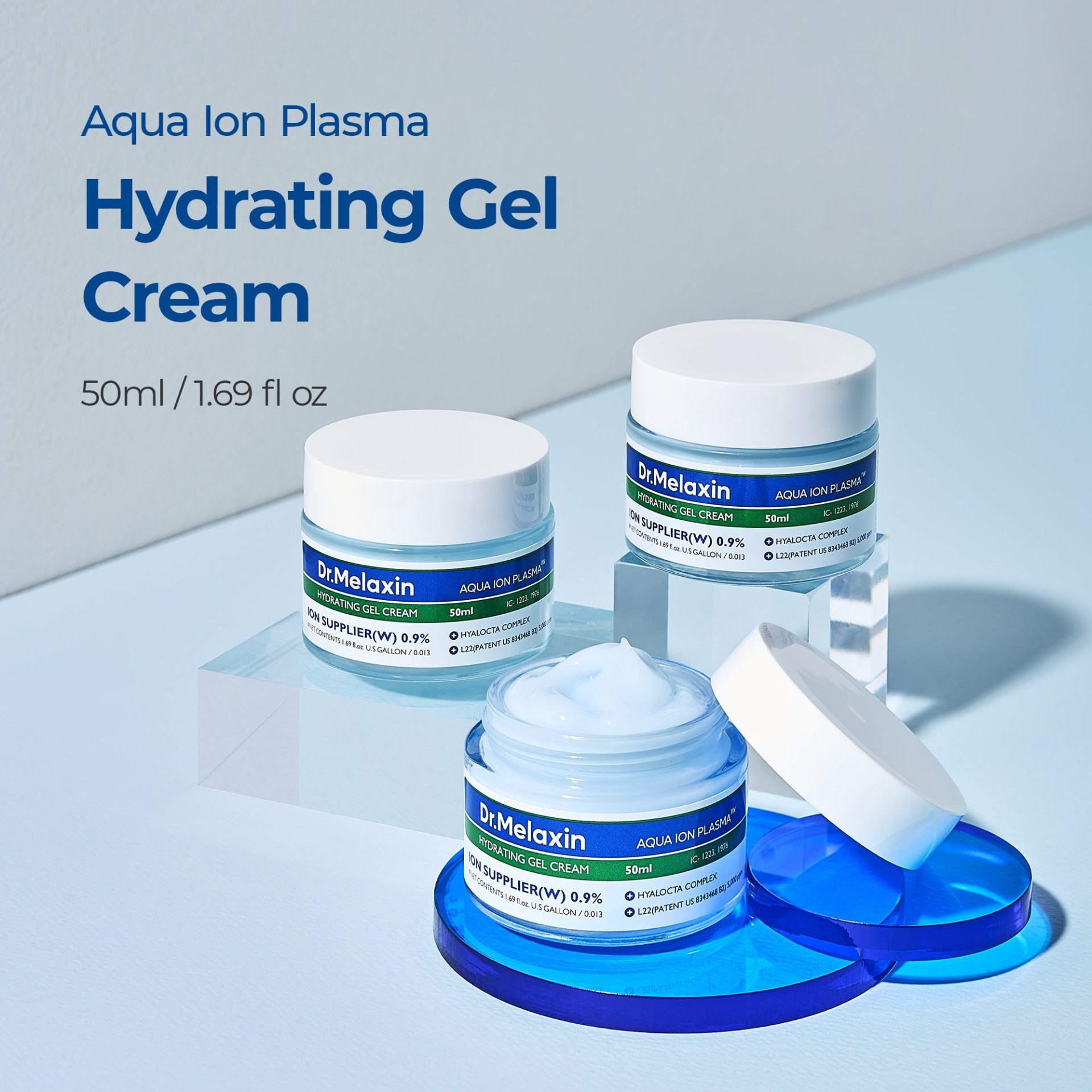 Dr.Melaxin – Aqua Ion Plasma Hydrating Gel Cream, 50ml - Image 3
