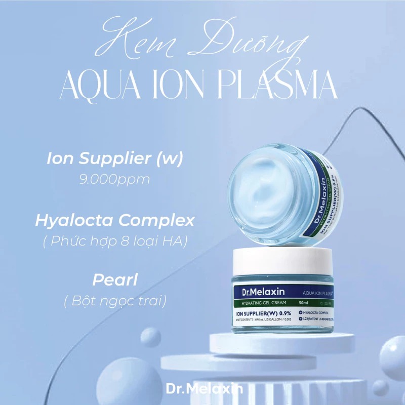 Dr.Melaxin – Aqua Ion Plasma Hydrating Gel Cream, 50ml - Image 4