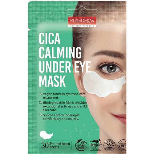 PUREDERM CICA CALMING Under Eye Mask, 30 pcs.