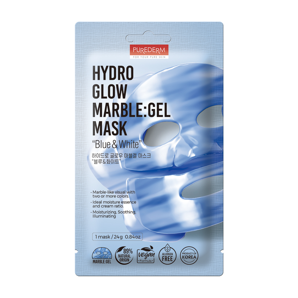 PUREDERM Hydro Glow Marble Gel Mask, 24 g