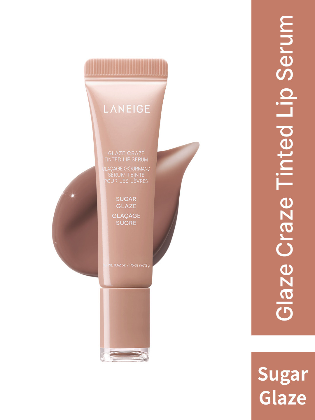 LANEIGE – Glaze Craze Tinted Lip Serum (Sugar Glaze), 12g