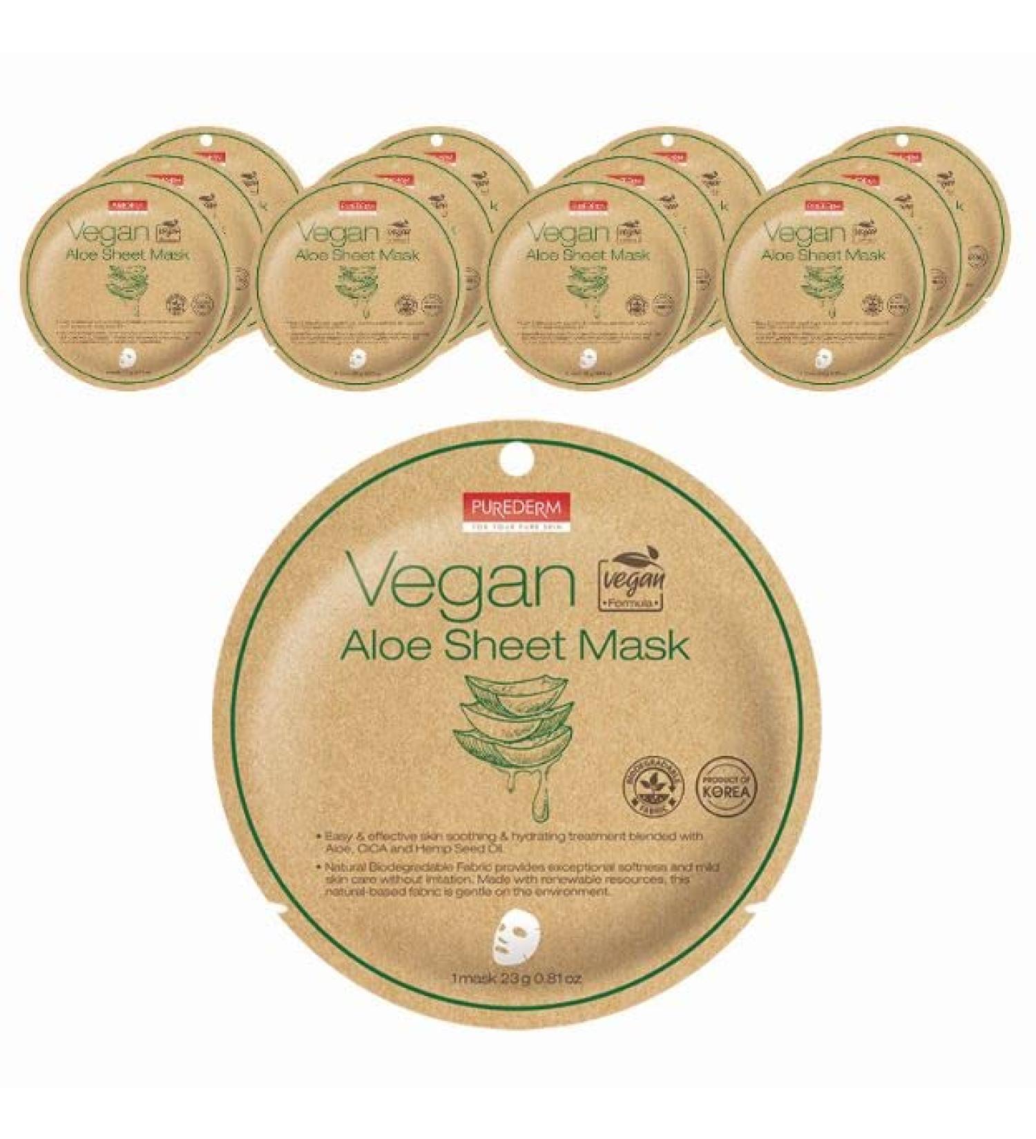 PUREDERM Vegan ALOE Sheet, 23 g