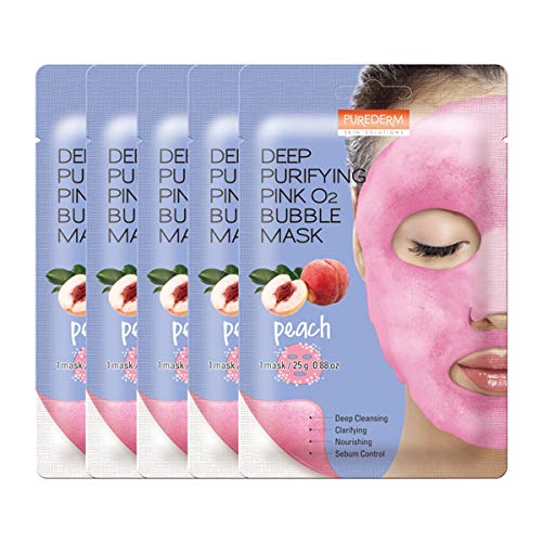 PUREDERM Deep purifying pink O2 bubble mask, 25 g - Image 2