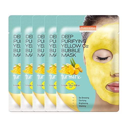 PUREDERM 2x cloud bubble mask yellow&green 11g +12 g - Image 2