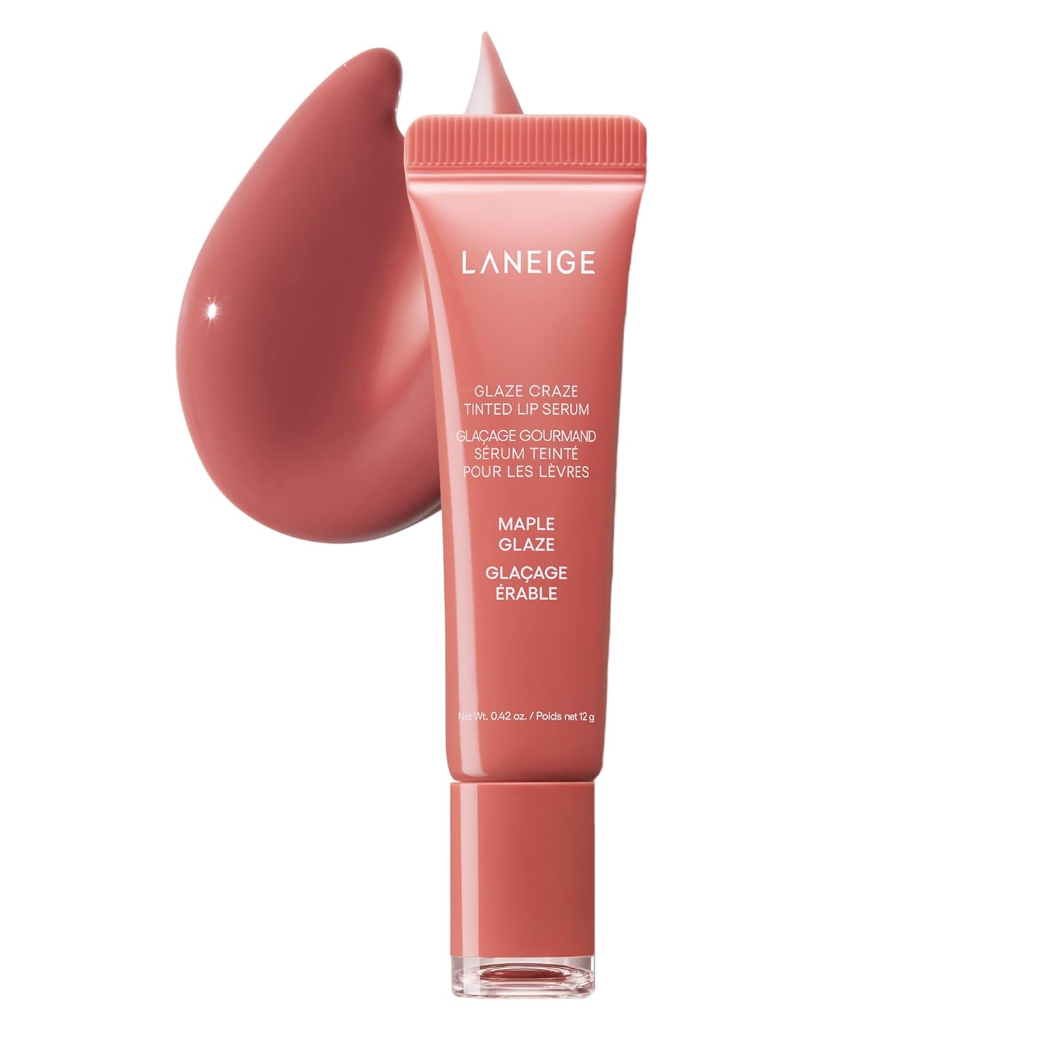 LANEIGE – Glaze Craze Tinted Lip Serum (Maple Glaze), 12g