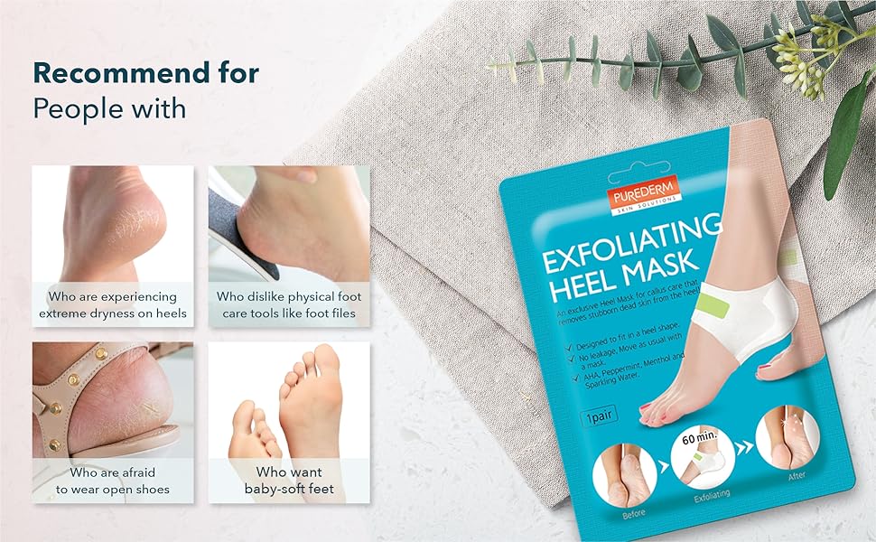 PUREDERM Exfoliating Heel Mask, 1 pair - Image 2