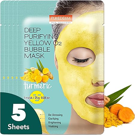 PUREDERM 2x cloud bubble mask yellow&green 11g +12 g - Image 3