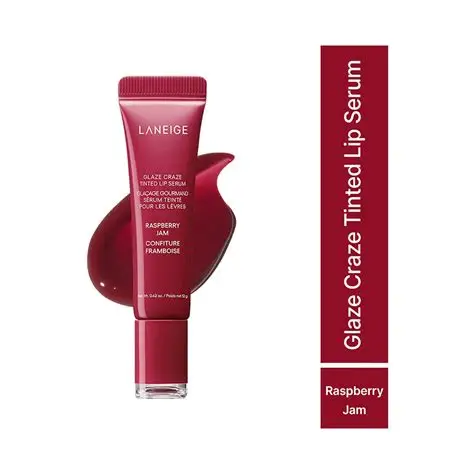 LANEIGE – Glaze Craze Tinted Lip Serum (Raspberry Jam), 12g