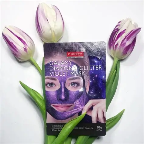 PUREDERM Galaxy Diamond Glitter VIOLET Mask, 10 g