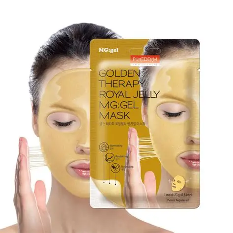 PUREDERM Golden Therapy Royal Jelly MG:Gel Mask, 23 g