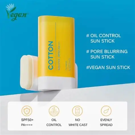MISSHA All Around Safe Block Cotton Sun Stick SPF50+/PA++++ - Image 4