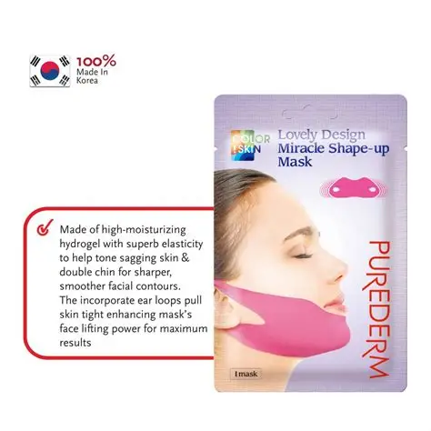 PUREDERM Lovely Design Miracle Shape-up Mask, 1 pc - Image 2