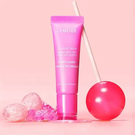 LANEIGE – Lip Glowy Balm (Sweet Candy) 10g - Image 2